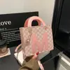 Bolso Cuadrado Pequeño Estampado Retro Europeo y Americano de Comercio Exterior para Mujer Modelo Nuevo 2026 Bolso de Hombro Cruzado Versátil de Alta Gama