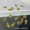Colgante de la Fortuna de Cobre Chapado en Oro Pulsera Hecha a Mano DIY Accesorio de Joyería de Moda T4755