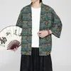 Verano 2026 Nuevo Estilo Chino Hanfu Algodón Lino Holgado Ropa Protectora Solar, Cardigan Abotonado Talla Grande Estilo Chino, Ropa Masculina Estilo Étnico