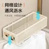 Estante de Almacenamiento para Baño Encima del Inodoro, Estante sin Taladro para Champú y Gel de Ducha en el Baño