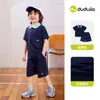 Conjunto de Verão Infantil do Dudu: Camiseta e Shorts para Meninos, Roupa Leve para Bebê, Blusa de Manga Curta e Calça para Meninas