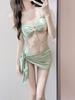 Traje de Baño Bikini Femenino Sexy Puro Deseo Conjunto de Tres Piezas 2025 Nuevo Vacaciones en la Costa Aguas Termales Comercio Exterior Bikini Dividido