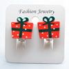 Al Por Mayor Nuevos Aretes de Clip de Dibujos Animados para Niños Sin Agujeros en las Orejas Navidad Colgantes de Cuentas Aretes de Borla Aretes Decorativos para Niñas Un Precio