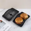 Bandeja Reciclável para Frango Frito de Restaurante Fast Food Bandeja de Armazenamento Ecológica para Batatas Fritas Hambúrguer Cesta de Armazenamento para Frituras Mais Vendida Transfronteiriça