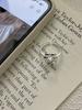 Anillo de flor hueca de plata esterlina S925 de Suchuang, diseño de nicho para mujer, anillo de dedo abierto con personalidad de moda de alto sentido para mujer