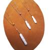 Colar de Pérola Natural de Água Doce em Prata S925 Colar Feminino Corrente para Clavícula Palito de Dente de Prata Formato Barroco Simples Presente
