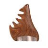 Peine de masaje de sándalo dorado, peine meridiano para raspar el rostro, presionar el punto de acupuntura, peine de madera multifuncional, levantamiento facial femenino.