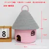 Cesta de Almacenamiento para Pastel de Muñeca Divertida Juguetes para Niños Cesta Tejida de Cuerda de Algodón de Dibujos Animados Caja Organizadora de Bocadillos para Escritorio de Sala de Estar
