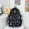 Mochila Linda de Alto Valor con Diseño de Graffiti Gran Capacidad Ligera Bolsa Escolar para Niñas Estudiantes de Primaria Secundaria Preparatoria Mochila