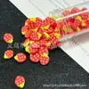 Arcilla Blanda Simulada de Fruta Crema Accesorios para Fundas de Teléfono Móvil Accesorios Hechos a Mano Manicura Dly Rodajas de Fruta de un Solo Color