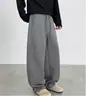 ¡Máxima recomendación! 26 Novedad Otoño Pantalones de Chándal Estructurados de Hoz para Hombre, Corte Holgado, Caída Suelta, Pierna Ancha, Cintura Elástica, Pantalones Largos