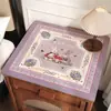 Tapete de Mesa de Cabeceira Estilo Étnico, Toalha de Mesa Fofa de Desenho Animado, Tapete de Proteção Impermeável e à Prova de Óleo, Sem Lavagem, para Bancada de Geladeira e Máquina de Lavar