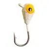 Anzol de Cabeça Chumbada Escovado em Forma de Diamante de 5 Cores Transfronteiriço Anzol de Pesca 1,2g Micro Colorido Anzol de Pesca no Gelo Isca Artificial para Peixe Macio