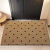 Felpudo de fibra de coco con diseño de Shiba Inu de dibujos animados, antideslizante, resistente al desgaste, alfombrilla de entrada para quitar el polvo para uso doméstico
