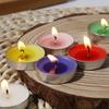 10 Velas Redondas para Propuesta y Confesión, Velas en Caja de Papel Kraft, Velas de Té Aisladas con Carcasa de Aluminio para Ktv, Hotel, Elaboración de Té