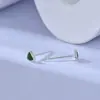 Pendientes de Corazón de Plata de Ley S999 Que No Necesitan Quitarse al Dormir, Pendientes de Moda Simples y Versátiles de Tornillo para Hueso de la Oreja para Mujeres