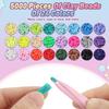 Kit para hacer pulseras de cuentas de arcilla 5600 cuentas de arcilla polimérica traje de pulsera de la amistad traje de joyería DIY
