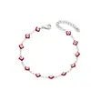 Pulsera Transfronteriza Ojo de Demonio Cruzado Europeo Americano de Oriente Medio Acero Inoxidable Moda Ojo de Aceite Goteante Joyería Personalizada Unisex