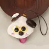 Casca de Fruta Indonésia Natural Sino de Mão para Cachorro Pingente DIY Feito à Mão Animal Fofo Chaveiro Decoração de Bolsa