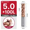 Fresa de aço tungstênio Huhao 65 graus, carboneto de 4 cortes, especializada para aço inoxidável, ferramenta CNC, fresa de topo de comprimento estendido
