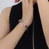 Marca Pulsera Exagerada Europea y Americana pulsera Nicho Remache Oro 18k Geométrico Personalizado Acero Titanio
