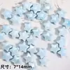 Conto de Fadas Fofo Azul Sal Marinho Estilo Ins Contas de Cerâmica Soltas Pintadas à Mão com Furos para Pulseiras e Brincos Artesanais DIY Acessórios Atacado