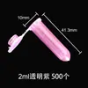 Tubo de centrífuga de escala redonda de 2 ml con tapa. Tubo de centrífuga de color de 2 ml. Bolsa de 500 unidades en varios colores.