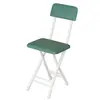 Silla plegable de ocio, silla de oficina, silla de entrenamiento, silla de computadora, silla simple con respaldo para uso doméstico, taburete plegable portátil de plástico para computadora