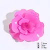 Broche de Camelia Retro Tridimensional Estilo Francés, Flor de Acrílico Brillante Multicolor Pin Anti-Exposición, Accesorios para Mujer al por Mayor