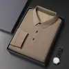 Nova camisa polo masculina com estampa de abacaxi, camiseta de manga longa, camiseta de malha de cor sólida, vestuário masculino de exportação transfronteiriça