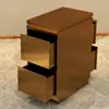 Gabinete de Herramientas para Barbería Acero Inoxidable Gabinete de Peluquería Gabinete de Almacenamiento para Salón Tres Niveles Cajones de Doble Cara