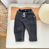 Jeans de Color Sólido de Otoño e Invierno para Bebés de 0 a 3 Años, Pantalones Largos Casuales Suaves para Niños, Pantalones Modernos Estilo Coreano para Bebés