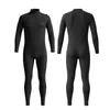 Traje de neopreno de una pieza con cremallera horizontal de 2/3 mm, traje de surf cálido de manga larga para hombres y mujeres, traje de baño ajustado para aguas profundas, hecho a medida de fábrica
