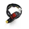 Accesorios para asiento de manillar de motocicleta interruptor de apagado arranque Amarillo 012 con ángulo curvo interruptor de apagado de manillar de motocicleta
