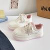 Zapatos Originales Blancos de Suela Gruesa Estilo Coreano Beier para Estudiantes Mujeres Zapatos de Plataforma Dulces Sencillos Estilo Coreano para Mujeres LZ6076