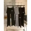Pantalones Casuales de Pierna Ancha con Abertura Lateral, Estilo Coreano Simple Versátil Adelgazantes, Colección Otoño 2026, Té Verde con Limón, Para Mujer