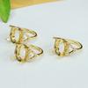 Anillo de Cobre Chapado en Oro Ai Yu con Montura 10*14mm para Anillos de Jade, Ámbar y Perla al por Mayor S3110156