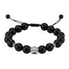 Pulsera de Obsidiana para Mujer Nueva Plata Esterlina China S999 León Despertado Cuerda de Mano Guoxue Joyería de Moda Nacional Regalo para Novia