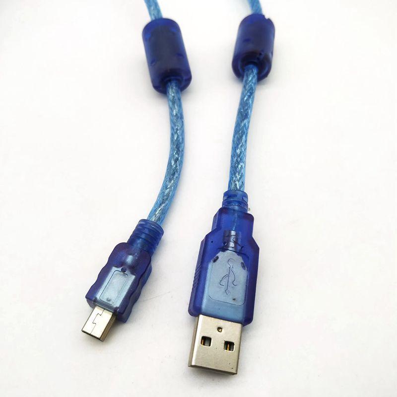 透明蓝USB2.0AM转MINI 5P线03_副本