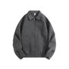Otoño 2025 Nueva Chaqueta para Hombre Color Sólido Casual Solapa Capa de Aire Cremallera Cárdigan Chaqueta Tops para Hombre Top