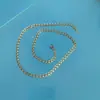 Accesorios de Collar Elegantes para Hombres y Mujeres Europeos y Americanos Cadena de Caja de Acero Inoxidable de Moda Cadena para Suéter Venta Directa Acero de Titanio