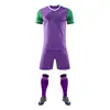 Conjunto de Uniforme de Fútbol de Venta Caliente Transfronterizo, Secado Rápido, Transpirable, Resistente al Desgaste, Camisetas de Manga Corta para Niños y Adultos para Competición y Entrenamiento