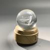 Regalo de Navidad doce constelaciones patrón 3D bola de cristal luminosa grabado venta al por mayor adornos decoración de escritorio para el hogar