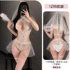 Yiyue Lingerie Sexy Vestido de Noiva Renda Tentação Macacão Uniforme de Noiva Feminino Abertura no Gancho Conjunto de Pijama Sem Tirar 1298