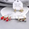 Brincos Elegantes Vermelhos Festivos de Novo Estilo com Franjas de Diamante Brincos da Moda Estilosos de Celebridade da Internet Brincos Leves e de Alto Padrão para Mulheres