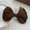 Moño de Cabello con Lazo, Pinza para Cabello de Doble Moño, Cabello Sintético, Estilo de Chica Energética, Moño de Cabello Perezoso, Pinza de Cocodrilo