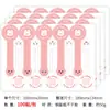100 Pegatinas/Paquete Oso de Dibujos Animados Horneando Pegatinas Largas Lindas Redondas Pegatinas Selladoras de Regalo Postre Etiqueta de Yema de Huevo