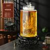 Garrafa de Vidro para Infusão de Bebida Alcoólica, Garrafa Selada de Vinho de Ginseng, Pote de Vidro para Bebida Medicinal, Jarra de Vinho, Bule de Vinho com Bico, Garrafa de Bebida Alcoólica com Design de Ameixa, Orquídea, Bambu e Crisântemo