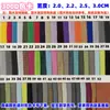 Fita de Tecido 300D com Borda Envolvida Preta 1,0-3,0 cm para Bolsas, Almofadas de Assento, Barracas, Necessaires, Alta Resistência à Cor
