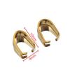 Aço inoxidável 18K ouro grosso melão fivela ouro cor pingente conector colar pulseira fivela diy jóias acessórios